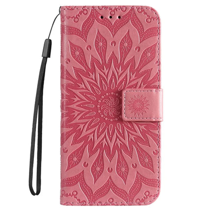 For Google Pixel 9a Case Sunflower Leather Wallet Phone Cover
