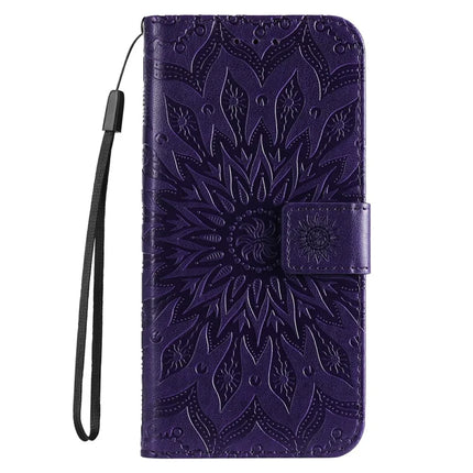 For Google Pixel 9a Case Sunflower Leather Wallet Phone Cover