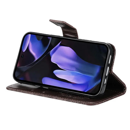 For Google Pixel 9a Case Sunflower Leather Wallet Phone Cover