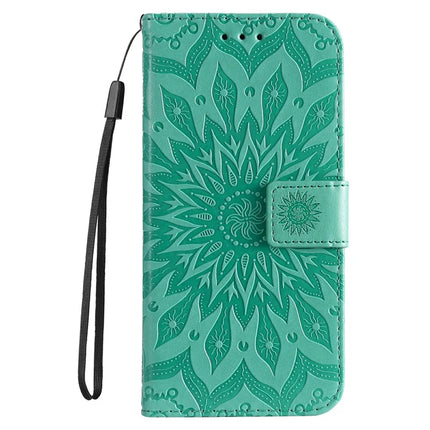 For Google Pixel 9a Case Sunflower Leather Wallet Phone Cover