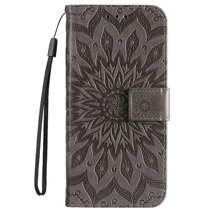 For Google Pixel 9a Case Sunflower Leather Wallet Phone Cover