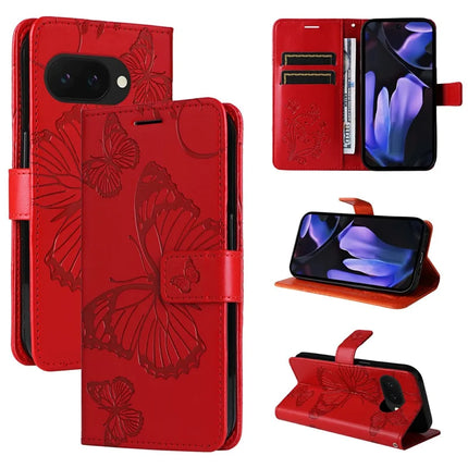 For Google Pixel 9a Case Butterfly Leather Phone Cover