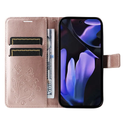 For Google Pixel 9a Case Butterfly Leather Phone Cover
