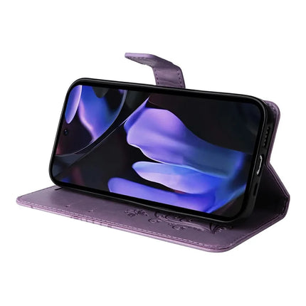 For Google Pixel 9a Case Butterfly Leather Phone Cover