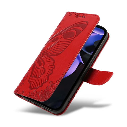 For Google Pixel 9a Case Butterfly Pattern Leather Wallet Flip Phone Cover