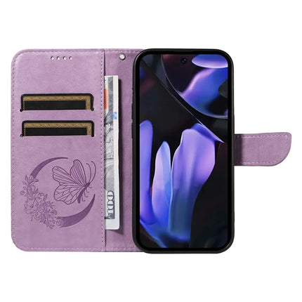 For Google Pixel 9a Case Butterfly Pattern Leather Wallet Flip Phone Cover