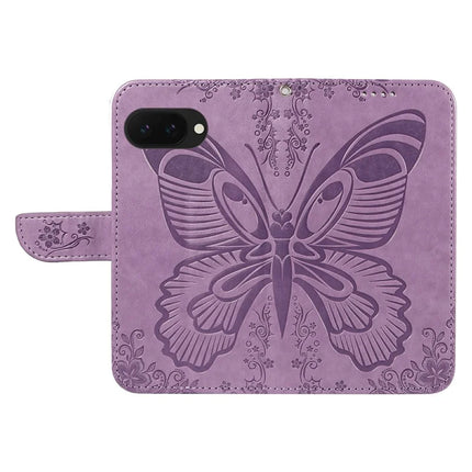 For Google Pixel 9a Case Butterfly Pattern Leather Wallet Flip Phone Cover