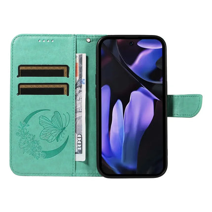 For Google Pixel 9a Case Butterfly Pattern Leather Wallet Flip Phone Cover