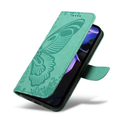 For Google Pixel 9a Case Butterfly Pattern Leather Wallet Flip Phone Cover