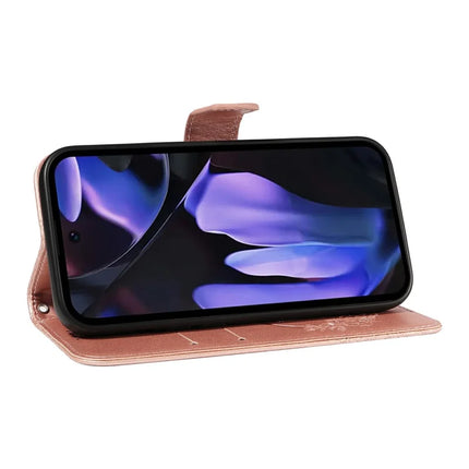 For Google Pixel 9a Case Butterfly Pattern Leather Wallet Flip Phone Cover