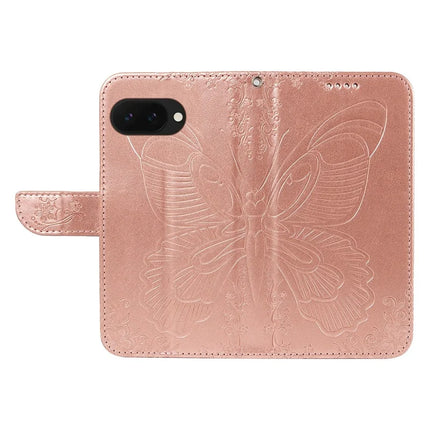 For Google Pixel 9a Case Butterfly Pattern Leather Wallet Flip Phone Cover