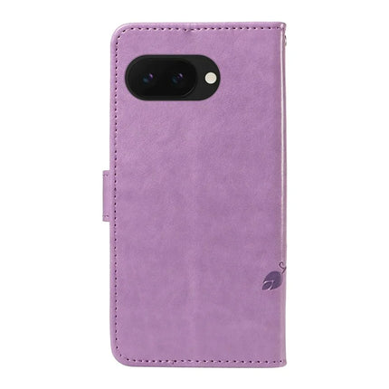 For Google Pixel 9a Case Flower Pattern PU Leather Wallet Phone Cover