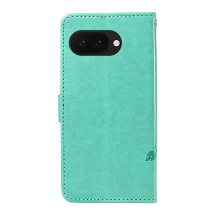 For Google Pixel 9a Case Flower Pattern PU Leather Wallet Phone Cover