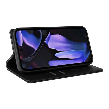 YIKATU YK-001 For Google Pixel 9a Case Stand Leather Phone Cover Strong Magnetic Closure