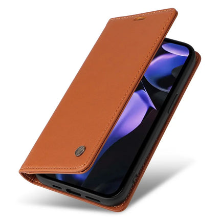 YIKATU YK-001 For Google Pixel 9a Case Stand Leather Phone Cover Strong Magnetic Closure