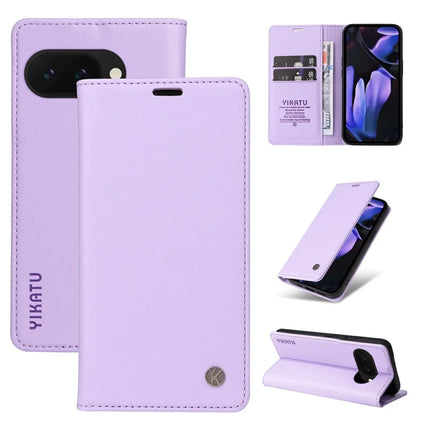 YIKATU YK-001 For Google Pixel 9a Case Stand Leather Phone Cover Strong Magnetic Closure