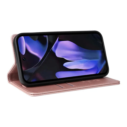 YIKATU YK-001 For Google Pixel 9a Case Stand Leather Phone Cover Strong Magnetic Closure