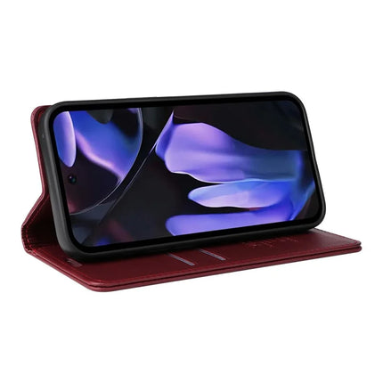 YIKATU YK-001 For Google Pixel 9a Case Stand Leather Phone Cover Strong Magnetic Closure