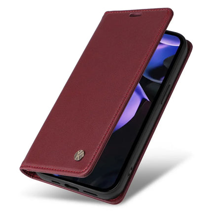 YIKATU YK-001 For Google Pixel 9a Case Stand Leather Phone Cover Strong Magnetic Closure