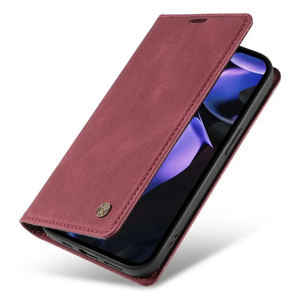 YIKATU YK-004 For Google Pixel 9a Case Leather Skin-Touch Phone Cover Magnetic Auto-Absorbed