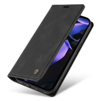 YIKATU YK-004 For Google Pixel 9a Case Leather Skin-Touch Phone Cover Magnetic Auto-Absorbed