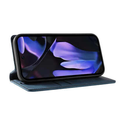 YIKATU YK-004 For Google Pixel 9a Case Leather Skin-Touch Phone Cover Magnetic Auto-Absorbed