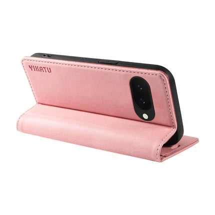 YIKATU YK-004 For Google Pixel 9a Case Leather Skin-Touch Phone Cover Magnetic Auto-Absorbed