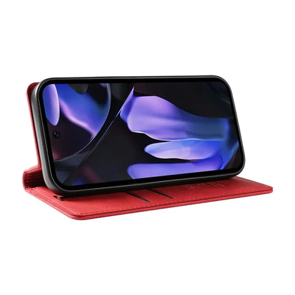 YIKATU YK-004 For Google Pixel 9a Case Leather Skin-Touch Phone Cover Magnetic Auto-Absorbed