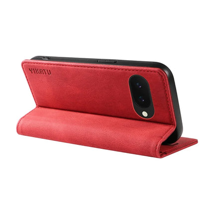 YIKATU YK-004 For Google Pixel 9a Case Leather Skin-Touch Phone Cover Magnetic Auto-Absorbed
