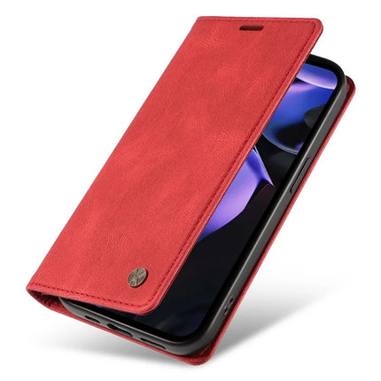 YIKATU YK-004 For Google Pixel 9a Case Leather Skin-Touch Phone Cover Magnetic Auto-Absorbed