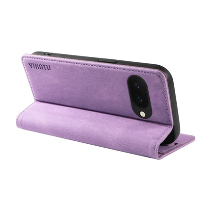 YIKATU YK-004 For Google Pixel 9a Case Leather Skin-Touch Phone Cover Magnetic Auto-Absorbed