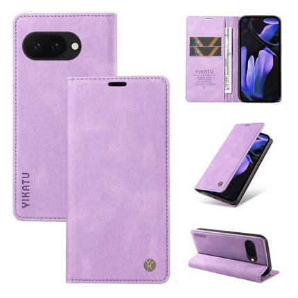 YIKATU YK-004 For Google Pixel 9a Case Leather Skin-Touch Phone Cover Magnetic Auto-Absorbed