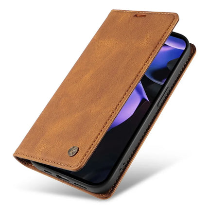 YIKATU YK-004 For Google Pixel 9a Case Leather Skin-Touch Phone Cover Magnetic Auto-Absorbed