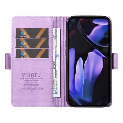YIKATU YK-005 For Google Pixel 9a Case PU Leather Wallet Phone Cover Skin Touch Feeling