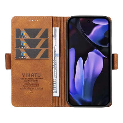 YIKATU YK-005 For Google Pixel 9a Case PU Leather Wallet Phone Cover Skin Touch Feeling
