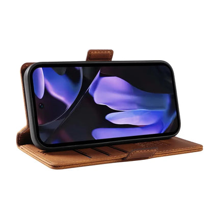YIKATU YK-005 For Google Pixel 9a Case PU Leather Wallet Phone Cover Skin Touch Feeling