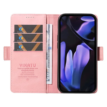 YIKATU YK-005 For Google Pixel 9a Case PU Leather Wallet Phone Cover Skin Touch Feeling