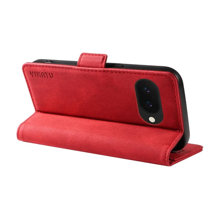 YIKATU YK-005 For Google Pixel 9a Case PU Leather Wallet Phone Cover Skin Touch Feeling
