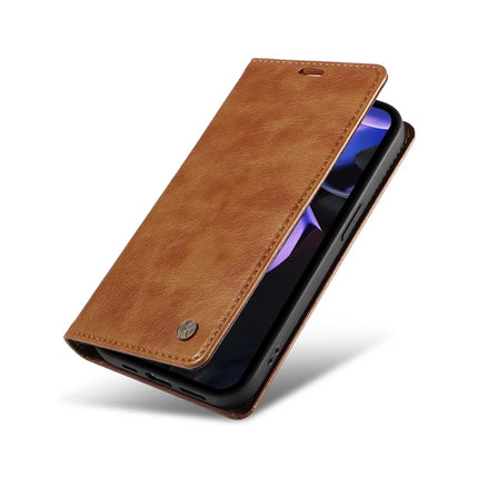 YIKATU YK-006 For Google Pixel 9a Case Magnetic Closure Leather Phone Cover Litchi Texture