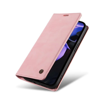 YIKATU YK-006 For Google Pixel 9a Case Magnetic Closure Leather Phone Cover Litchi Texture