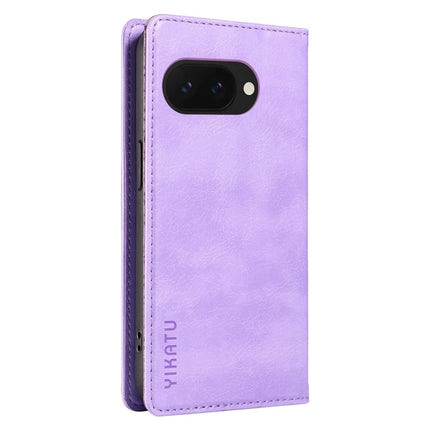 YIKATU YK-006 For Google Pixel 9a Case Magnetic Closure Leather Phone Cover Litchi Texture