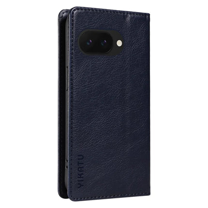 YIKATU YK-006 For Google Pixel 9a Case Magnetic Closure Leather Phone Cover Litchi Texture