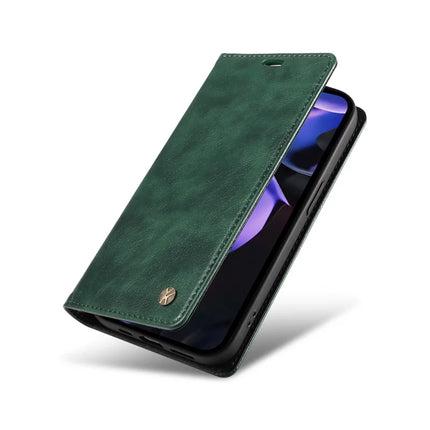 YIKATU YK-006 For Google Pixel 9a Case Magnetic Closure Leather Phone Cover Litchi Texture