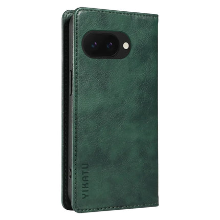 YIKATU YK-006 For Google Pixel 9a Case Magnetic Closure Leather Phone Cover Litchi Texture