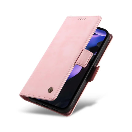 YIKATU YK-007 For Google Pixel 9a Case Side Buckle PU Leather Phone Cover Litchi Texture