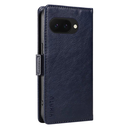 YIKATU YK-007 For Google Pixel 9a Case Side Buckle PU Leather Phone Cover Litchi Texture