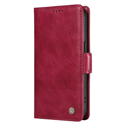 YIKATU YK-007 For Google Pixel 9a Case Side Buckle PU Leather Phone Cover Litchi Texture