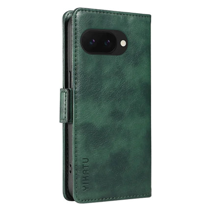 YIKATU YK-007 For Google Pixel 9a Case Side Buckle PU Leather Phone Cover Litchi Texture