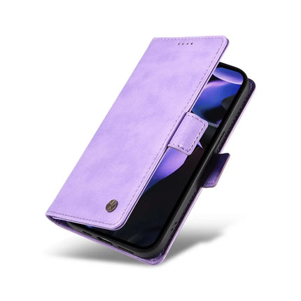 YIKATU YK-007 For Google Pixel 9a Case Side Buckle PU Leather Phone Cover Litchi Texture