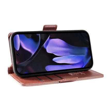 YIKATU YK-007 For Google Pixel 9a Case Side Buckle PU Leather Phone Cover Litchi Texture